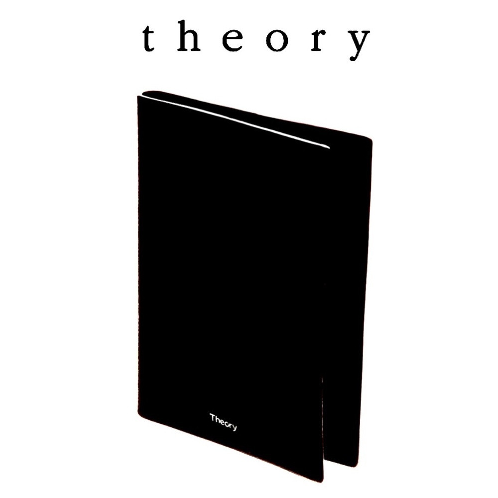 Theory Travel Black Grain Travel Wallet